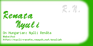 renata nyuli business card